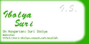 ibolya suri business card
